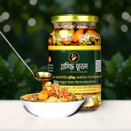ব্লাক মধু যুক্ত সুপার প্রিমিয়াম মধু বাদাম (৪৫০গ্রাম)